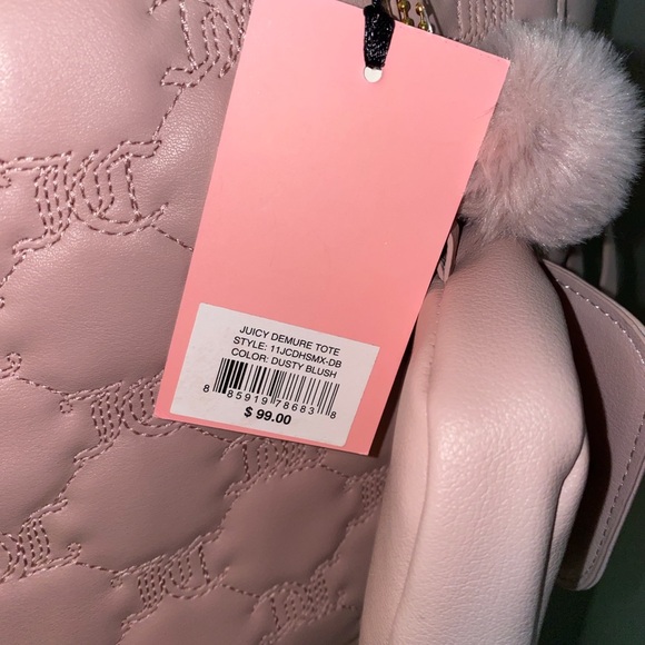 Juicy Couture Light Pink Tote with Gold Chain - Picture 5 of 5